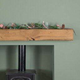 Samuel Alexander 1.3M Candy Swirls Christmas Garland With Frosted Pinecones And Candy Canes - thumbnail 7