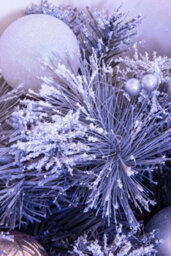 Christmas Tree World 180Cm Decorated Silver Mixed Pine Garland With Rose Gold Poinsettia - thumbnail 4