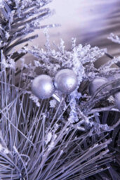Christmas Tree World 180Cm Decorated Silver Mixed Pine Garland With Rose Gold Poinsettia - thumbnail 5