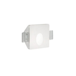Ideal Lux Walky-3 Integrated Led Plaster In Indoor Recessed Marker Wall Lamp 1 Light White 3000K - thumbnail 1