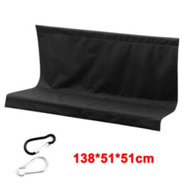 Black Garden Swing Seat Cover Replacement For Bench/hammock - thumbnail 2