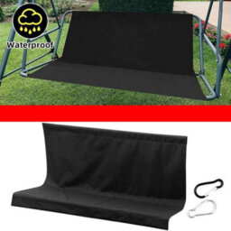 Black Garden Swing Seat Cover Replacement For Bench/hammock
