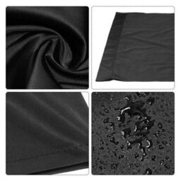 Black Garden Swing Seat Cover Replacement For Bench/hammock - thumbnail 4