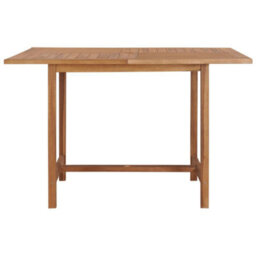Berkfield Garden Dining Table 110X110X75 Cm Solid Wood Teak - thumbnail 2