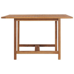 Berkfield Garden Dining Table 110X110X75 Cm Solid Wood Teak - thumbnail 3