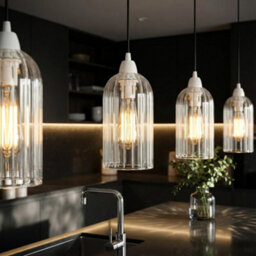 Industrial Semi Flush Light Fitting Metal 22Cm Lampshade Rustic Red E27 Ceiling Lighting Fixture For Indoor Kitchen Dining Room - thumbnail 8