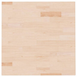 Berkfield Square Table Top 60X60X2.5 Cm Untreated Solid Wood Oak - thumbnail 2