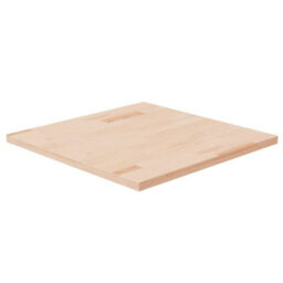 Berkfield Square Table Top 60X60X2.5 Cm Untreated Solid Wood Oak - thumbnail 1