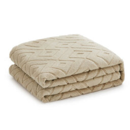 Bedlooms Beige High Low Pile Rug 80X150Cm, Soft Thick Piles,  Zig Zag Pattern, Hallway Runner And Area Rugs - thumbnail 9
