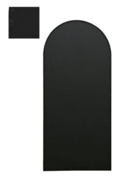 Mirroroutlet The Arcus Black Arched Leaner Garden Wall Mirror 190Cm X 85Cm - thumbnail 4