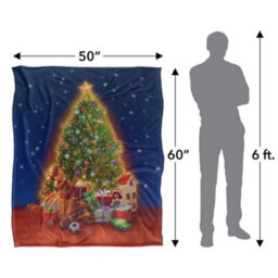 Jq Licensing Silky Gifts Christmas Supersoft Blanket Multicoloured (152Cm X 127Cm) - thumbnail 6