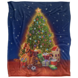 Jq Licensing Silky Gifts Christmas Supersoft Blanket Multicoloured (152Cm X 127Cm)