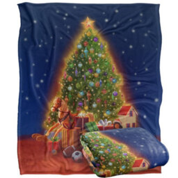 Jq Licensing Silky Gifts Christmas Supersoft Blanket Multicoloured (152Cm X 127Cm) - thumbnail 2