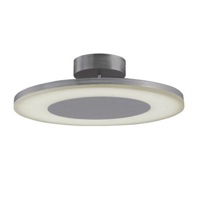 Luminosa Lighting Luminosa Hemisferic Ceiling 1 X 36W Led Round 3000K, 3240Lm, Satin Aluminium / Frosted Acrylic, 3Yrs Warranty - image 1