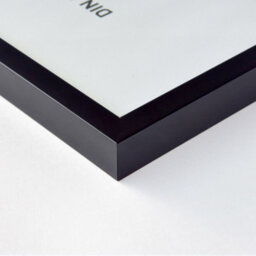 Nielsen Quadrum 50 X 50Cm Black Wooden Picture Frame With Float Glass And Push/turn Clips - thumbnail 2