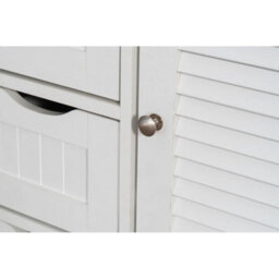 Bathroom Storage Cabinet Cupboard 4 Drawers, 2 Shelves & Metal Handle - - White - thumbnail 7