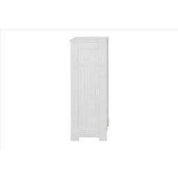 Bathroom Storage Cabinet Cupboard 4 Drawers, 2 Shelves & Metal Handle - - White - thumbnail 5