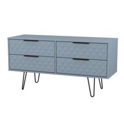 Anzio Matt Denim Blue 4 Drawer Bed Box (H)574mm (W)1130mm (D)395mm - thumbnail 3