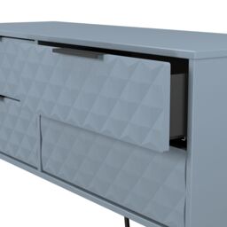 Anzio Matt Denim Blue 4 Drawer Bed Box (H)574mm (W)1130mm (D)395mm - thumbnail 5