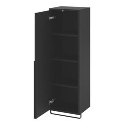 GoodHome Maza Slimline Matt Black Bathroom Single Column Cabinet (H)115Cm (W)36Cm - thumbnail 4