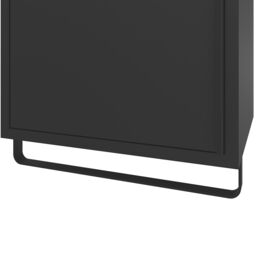 GoodHome Maza Slimline Matt Black Bathroom Single Column Cabinet (H)115Cm (W)36Cm - thumbnail 5