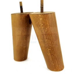 L&F Wood Furniture Feet 120mm High Dark Oak Stain Replacement Furniture Legs Set Of 4 Sofa Chair Stool M8 - thumbnail 6