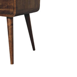 Wyld Haus Thawatchai Mini Mango Wood Bedside Table With Drawer, Grey Wash - thumbnail 7