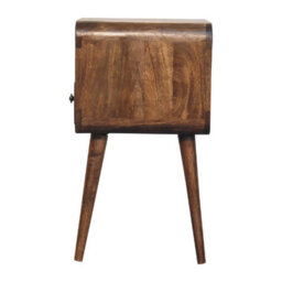 Wyld Haus Thawatchai Mini Mango Wood Bedside Table With Drawer, Grey Wash - thumbnail 8