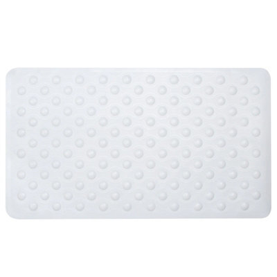 Sabichi Bubble Rubber Bath Mat - White - 70Cm X 40Cm