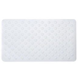 Sabichi Bubble Rubber Bath Mat - White - 70Cm X 40Cm