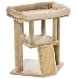 Cat Tree Tower Indoor With Cats Scratching Post Cat House, Coffee - thumbnail 6