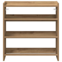 Berkfield Elegant Shoe Rack Artisan Oak 60X25X62 Cm Engineered Wood - thumbnail 4