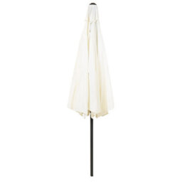 Charles Bentley 2.7M Garden Metal Patio Garden Umbrella Parasol Crank & Tilt Cream - thumbnail 6