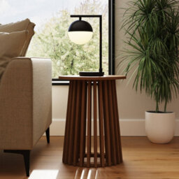 Kaleb Circular Side Lamp Table - thumbnail 2