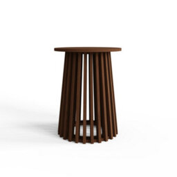Kaleb Circular Side Lamp Table - thumbnail 4