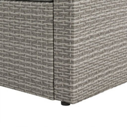 EVRE Marilyn 9 Seater Rattan Garden Furniture Set Corner Sofa With Glass Table & Footstool Mountain Grey - thumbnail 8