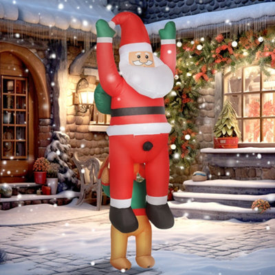Outsunny Blow Up Hanging Christmas Decoration With Built-In Led Lights - image 1