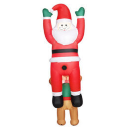 Outsunny Blow Up Hanging Christmas Decoration With Built-In Led Lights - thumbnail 2