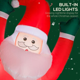 Outsunny Blow Up Hanging Christmas Decoration With Built-In Led Lights - thumbnail 4