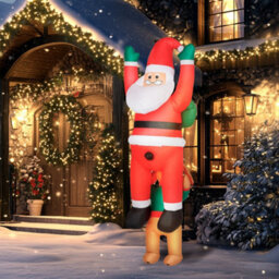 Outsunny Blow Up Hanging Christmas Decoration With Built-In Led Lights - thumbnail 9