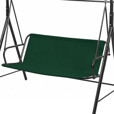 Replacement Seat Cover For Two And Three Garden Swings, Waterproof Thick (600D) - 138 X 50 Cm, Green. - image 1