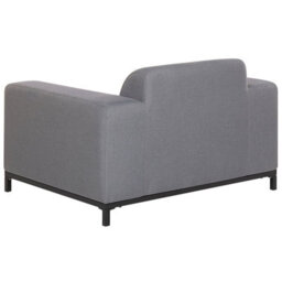 Beliani Industrial Armchair Rovigo Fabric Grey - thumbnail 7
