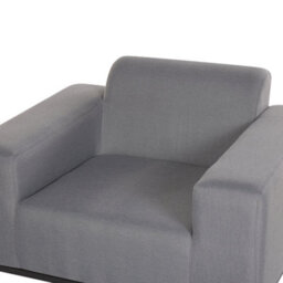 Beliani Industrial Armchair Rovigo Fabric Grey - thumbnail 8