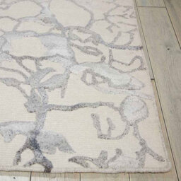Ivory Wool Luxurious Modern Handmade Easy To Clean Abstract Optical/ (3D) Dining Room Bedroom And Living Room Rug -236Cm X 297Cm - thumbnail 9