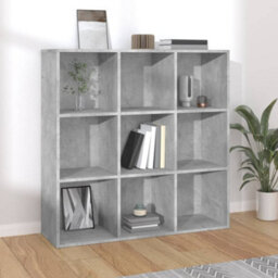 Vidaxl Book Cabinet Concrete Grey 98X29X97.5 Cm Engineered Wood Bookcases
