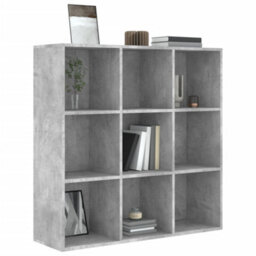 Vidaxl Book Cabinet Concrete Grey 98X29X97.5 Cm Engineered Wood Bookcases - thumbnail 3