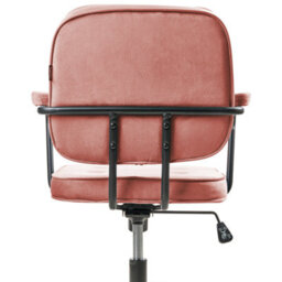 Beliani  Desk Chair Pawnee Velvet Pink - thumbnail 7