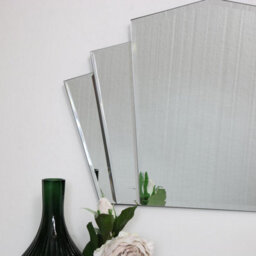 Melody Maison Art Deco Fan Frameless Wall Mirror 40Cm X 60Cm - thumbnail 3