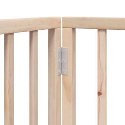 Walplus Wood Dog Gate With Door Foldable 12 Panels 960 Cm Poplar Wood - thumbnail 9