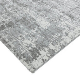 Abstract Silver Modern Easy To Clean Abstract Rug For Dining Room Bedroom And Living Room-80Cm X 150Cm - thumbnail 3